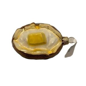 4 NWT Neiman Marcus Christmas Ornament Baked Potato Glass Collectible 2022